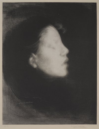 Nelly Carriere (Head of a woman) by Eugène Carrière